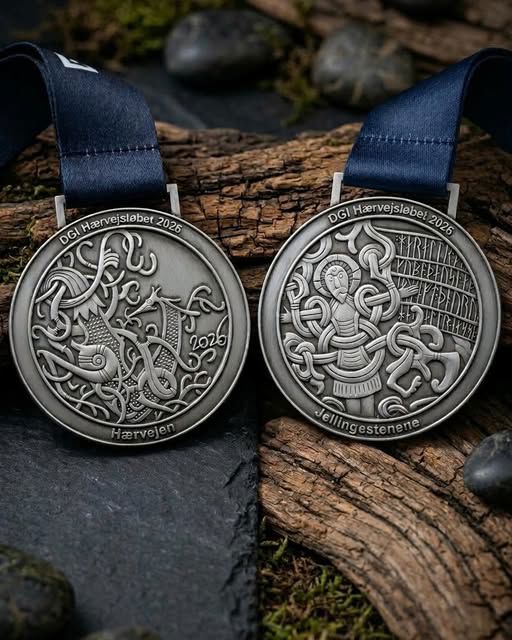 Årets medalje til Hærvejsløbet 2026.